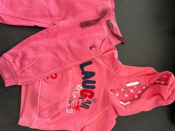 Ensemble survêtement veste pantalon bébé 9 12 mois fille next pull