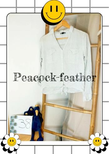 Chemise Jennyfer blanche à pois 38