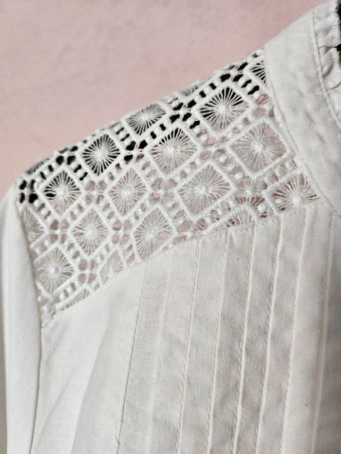 Chemisier coton et dentelle - photo numéro 5