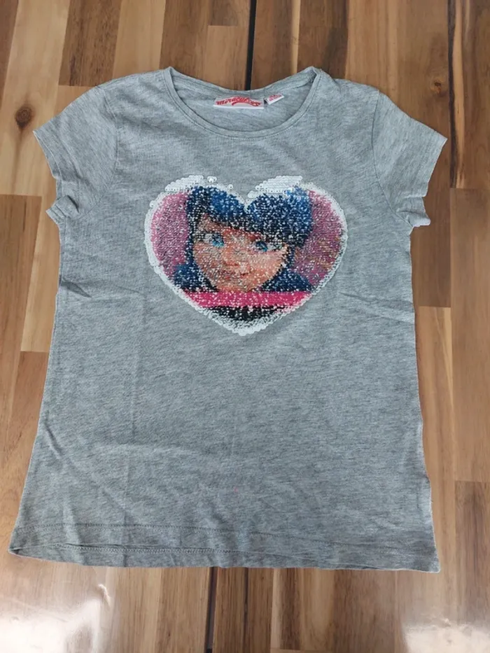 T-shirt Miraculous avec sequins réversibles
