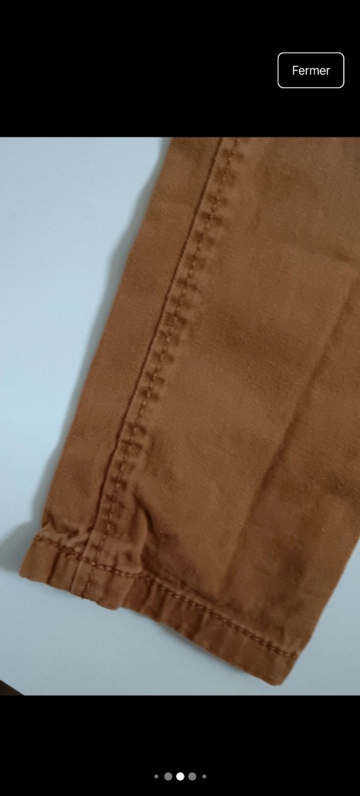 Pantalon Jeans marron - photo numéro 4