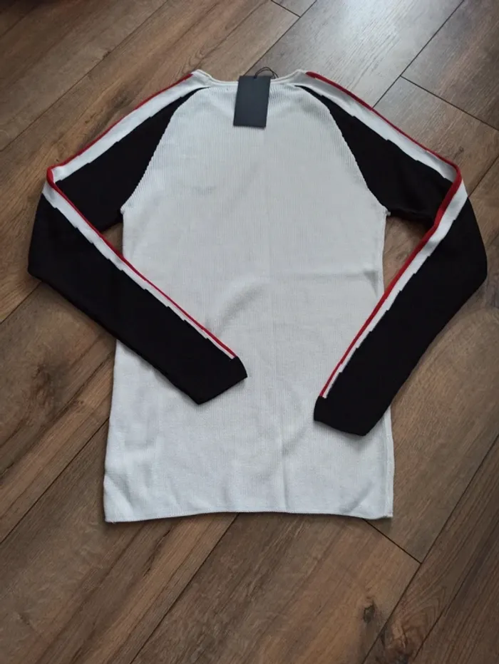 Pull blanc manches longues barbossa L - photo numéro 4