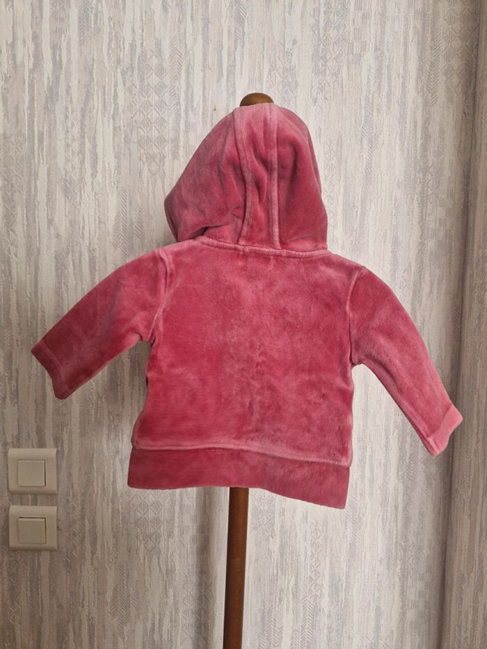 Gilet zippé capuche bébé 3 mois Tex baby Coton Polyester - photo numéro 7