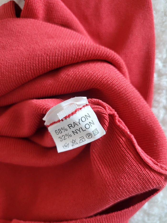 Pull col V avec perles taille 36 - photo numéro 5