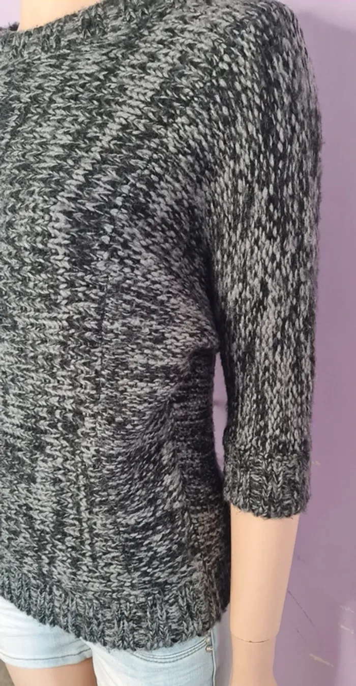 Pull en laine femme couleur gris - photo numéro 4