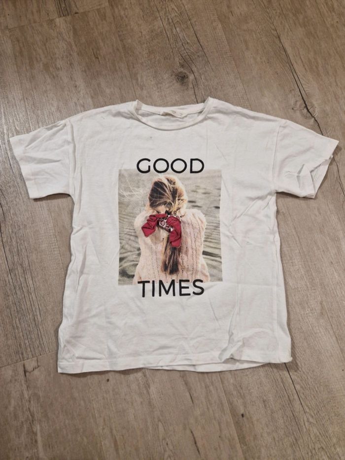 T-shirt en relief blanc