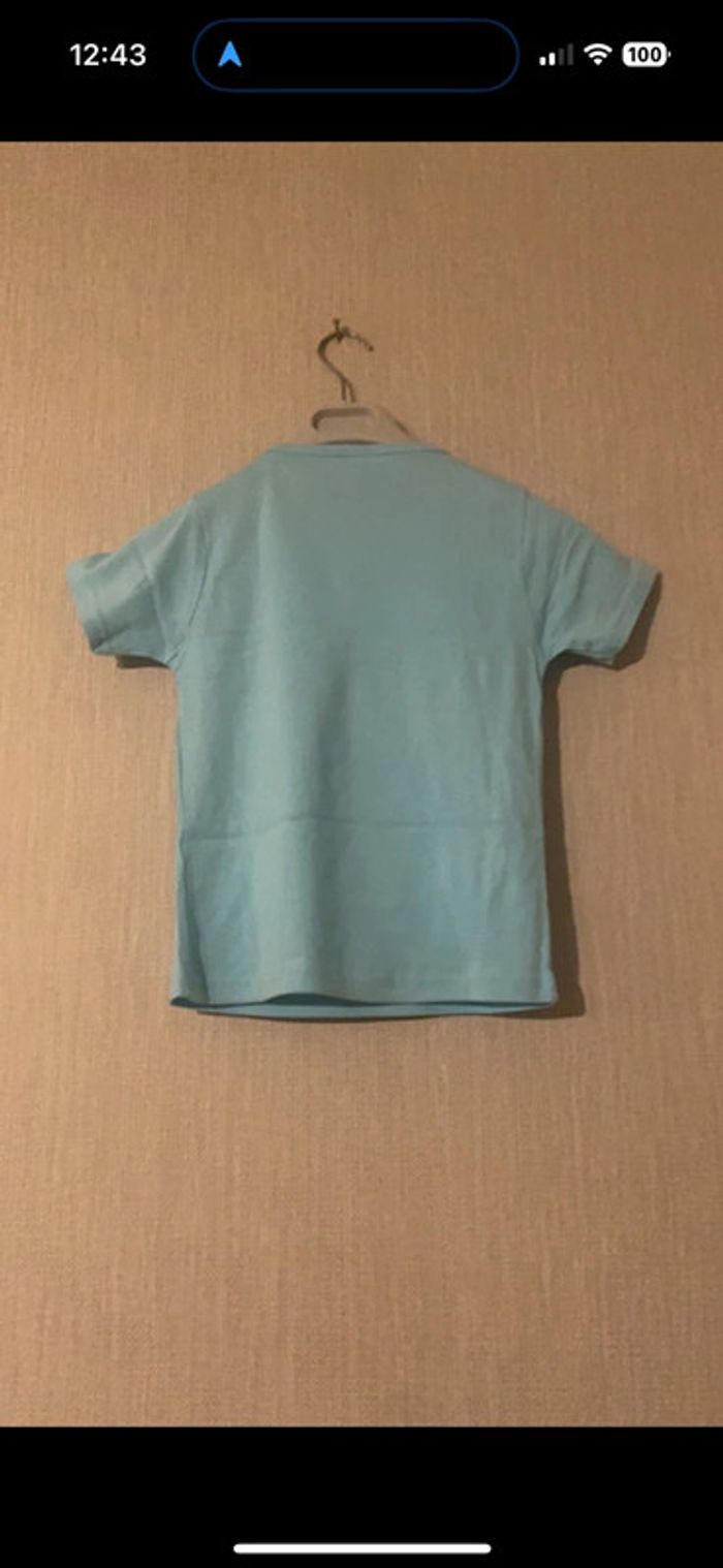 T-shirt bleu avec chats corse 14 ans - photo numéro 2