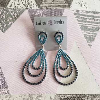 Boucles d'oreilles gouttes d'eau