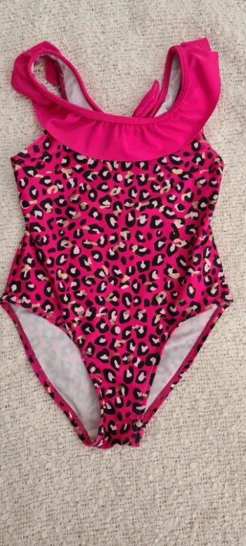 Maillot fille léopard 4ans