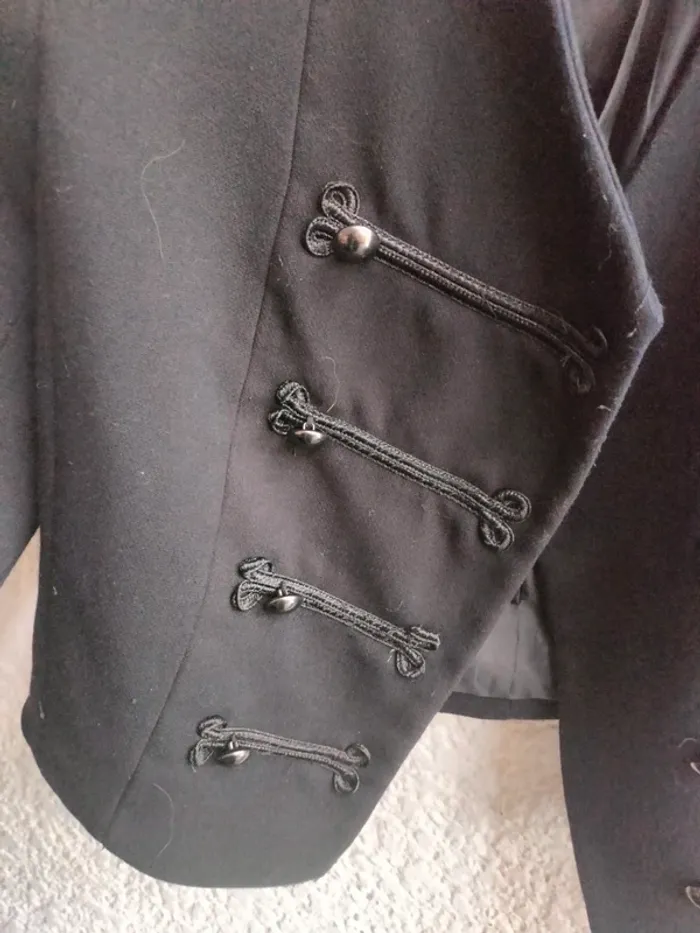 Veste officier h et m noir t 36 - photo numéro 8