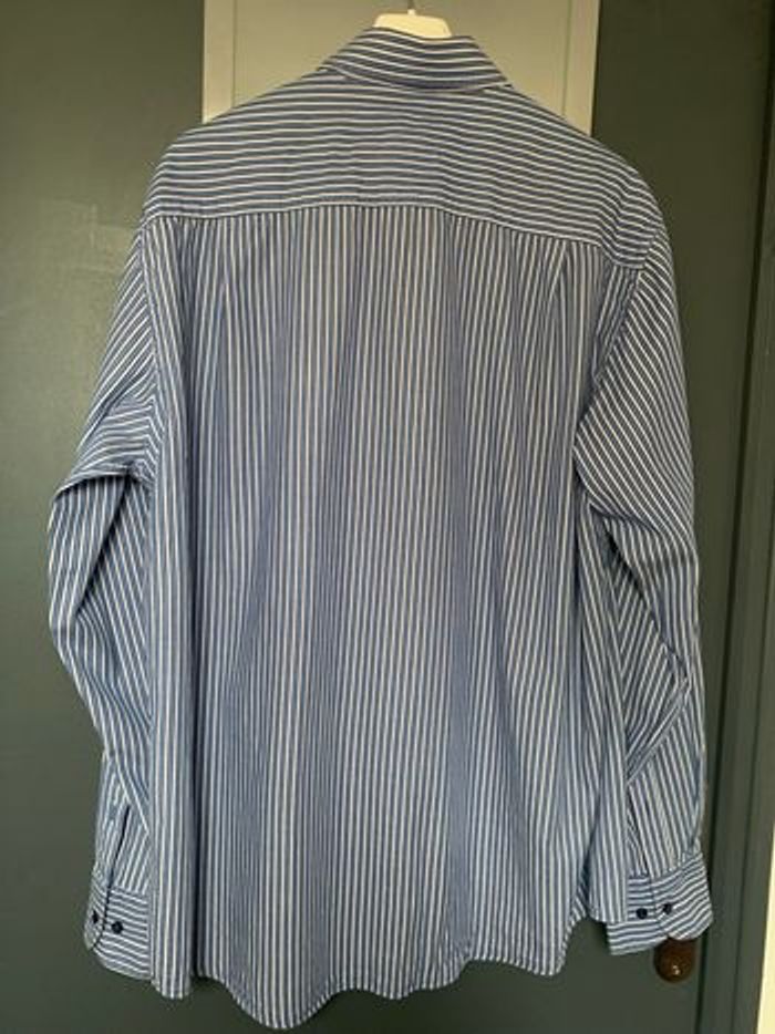 Chemise  rayée bleue beige taille XL - photo numéro 5