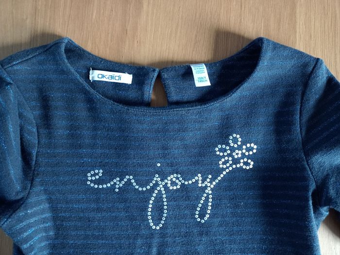 Robe bleue Okaïdi 10 ans - photo numéro 4