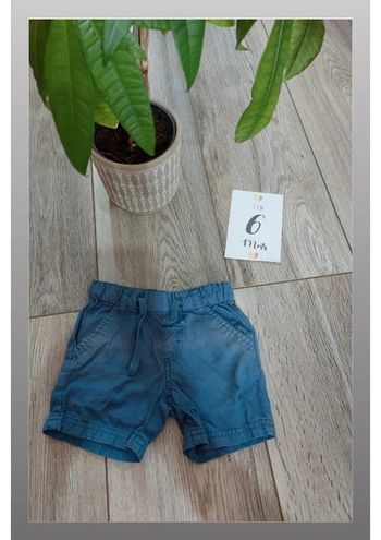 Short bout'chou 6 mois bleu
