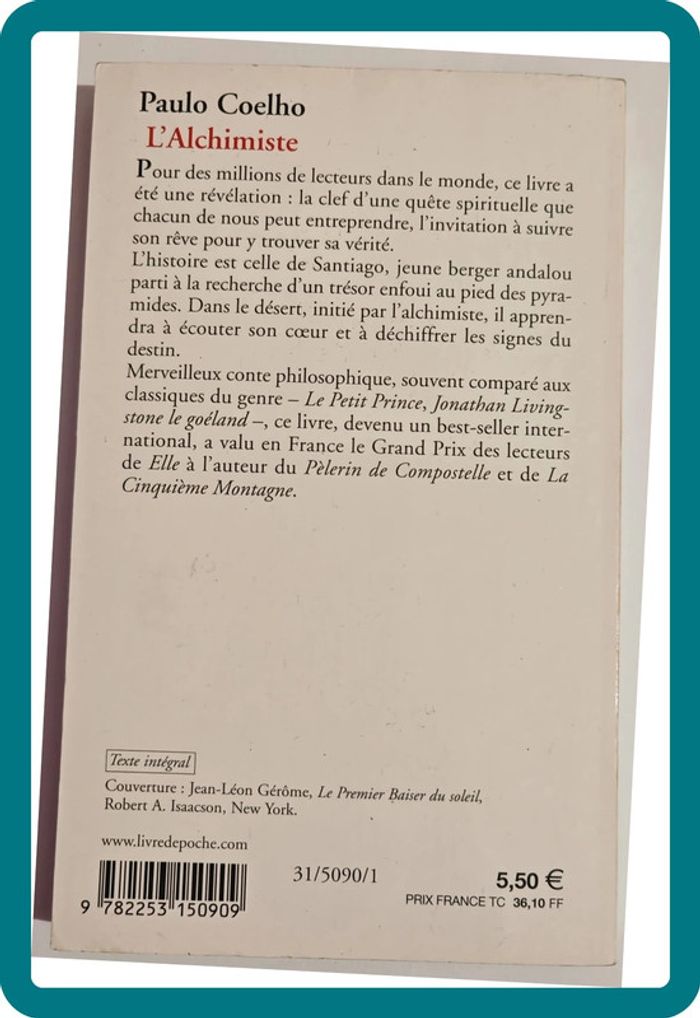 L’Alchimiste de Paulo Coelho - photo numéro 2