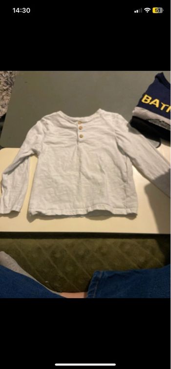 T-shirt garçon manches longues