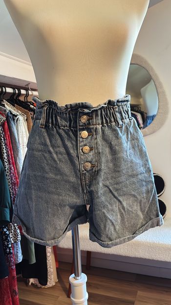 Short en jean taille haute Gémo T36