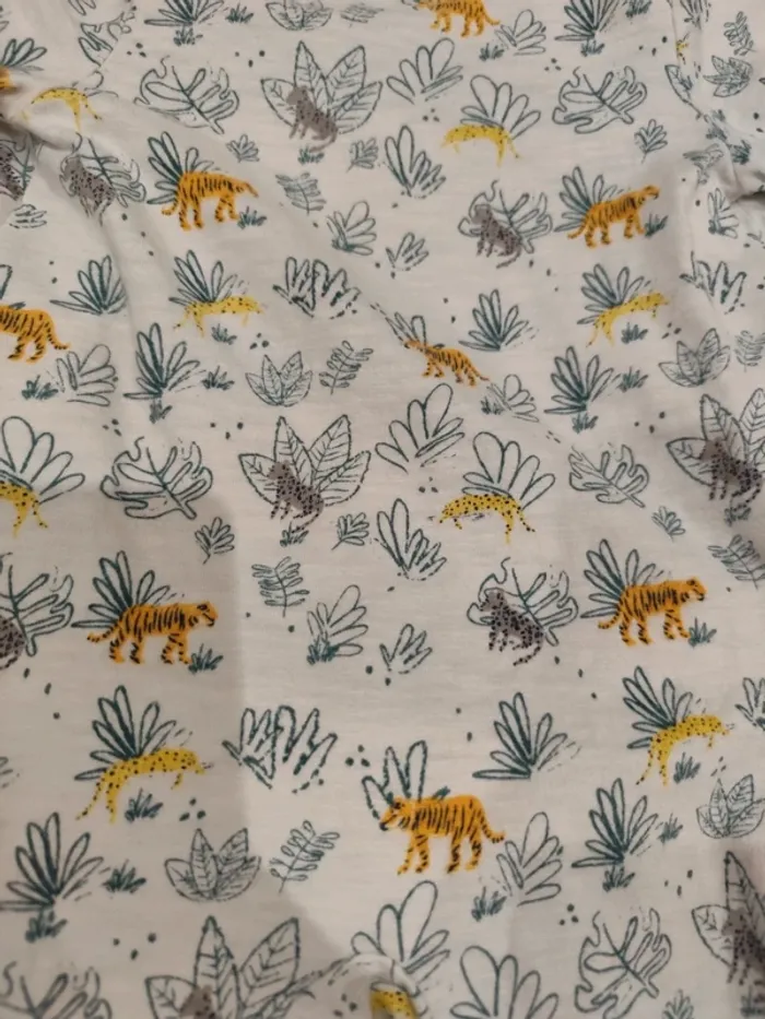 Pyjama une pièce motif jungle TAO 6 mois - photo numéro 3