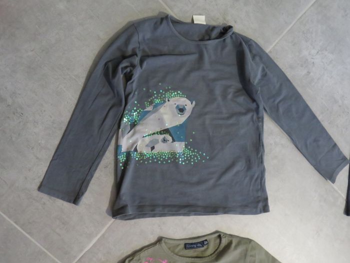 6 T-shirt fille manche Longue 10 ans - photo numéro 2