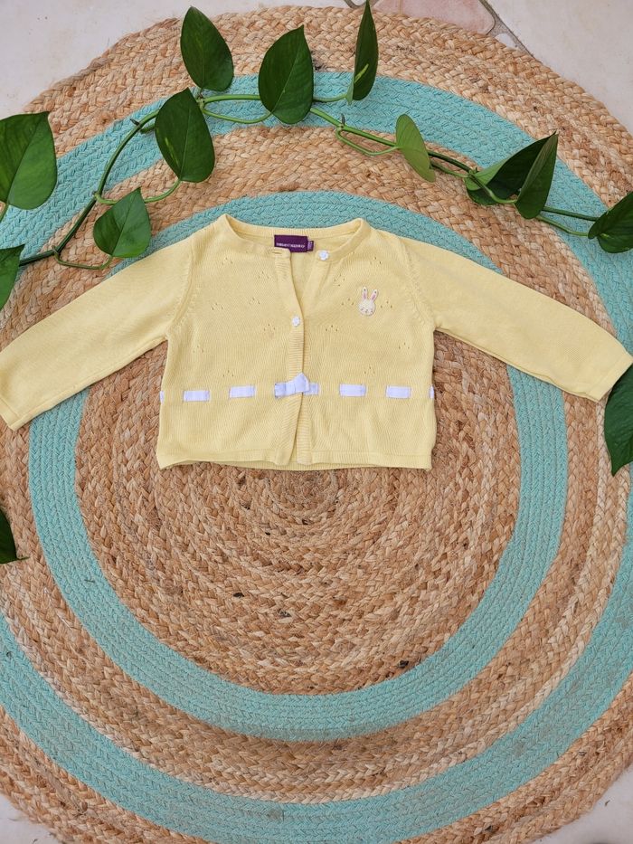 Gilet Sergent Major jaune 12 mois