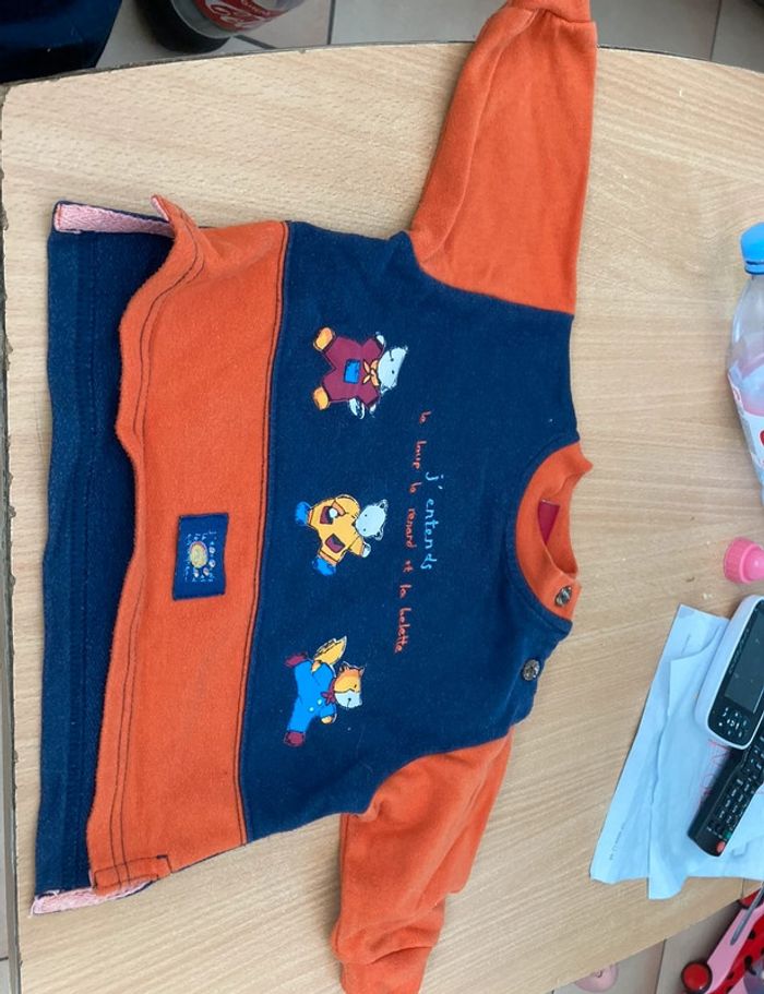 Lot de 4 sweat-shirt (pulll) taille 6 mois - photo numéro 6