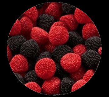 162g de mûre perle rouge et noir