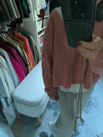 Pull maille ajourée