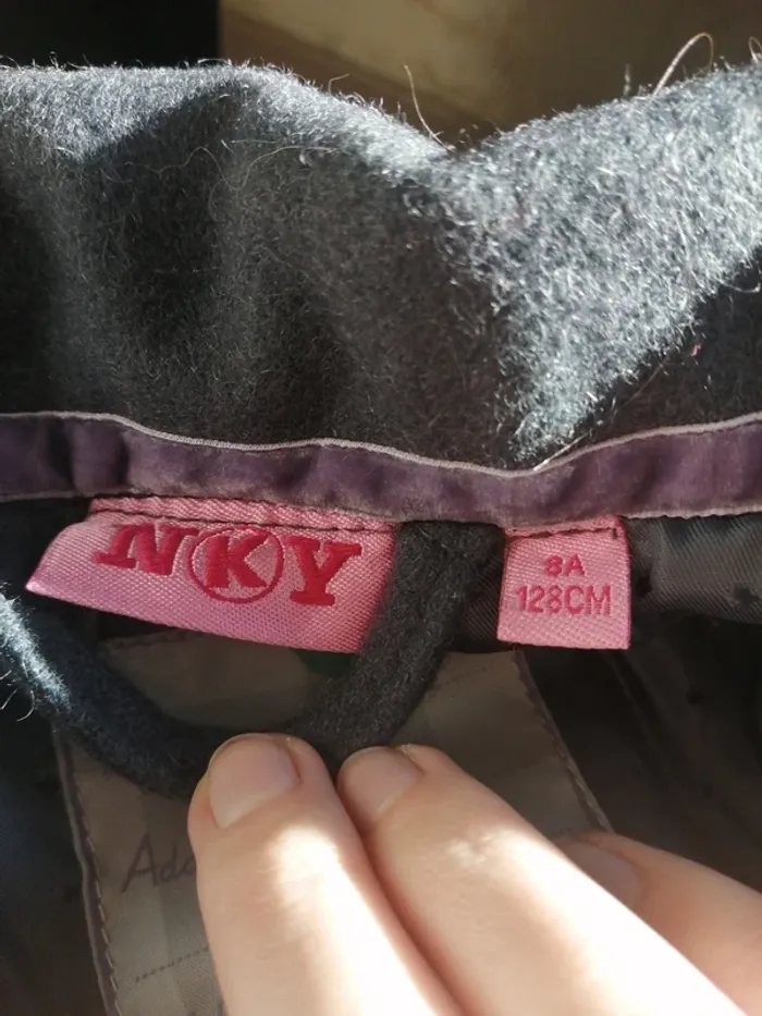 Manteau caban gris avec col et fermeture bouton / kiabi / (8ans) - photo numéro 11