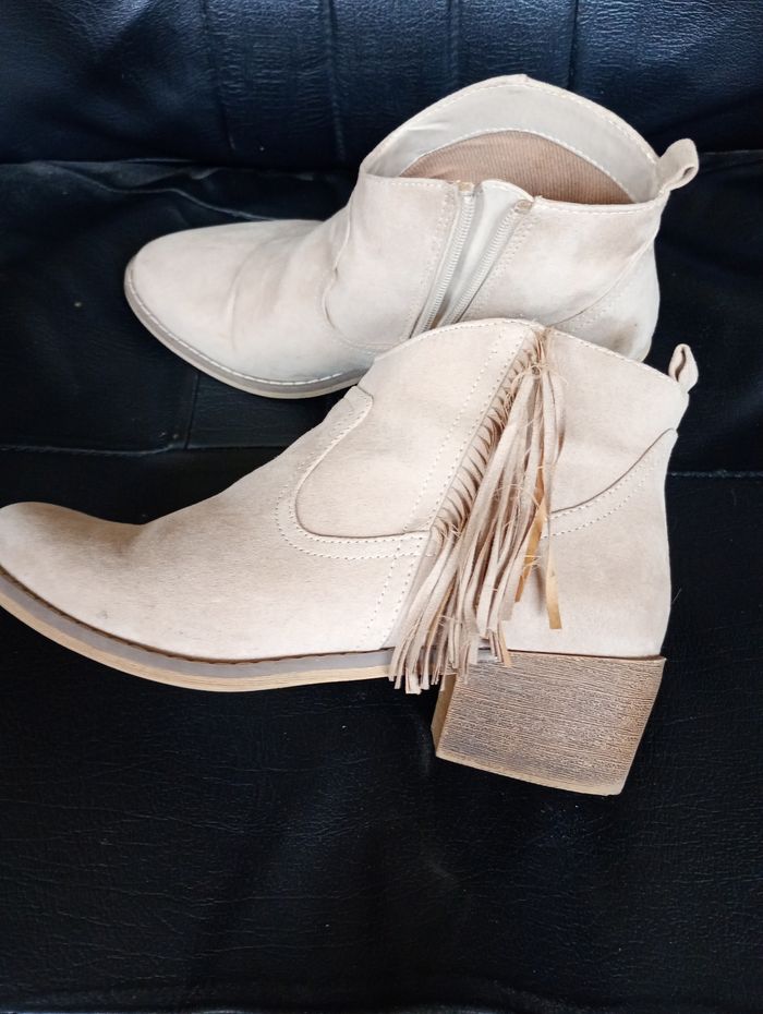 Bottines en daim