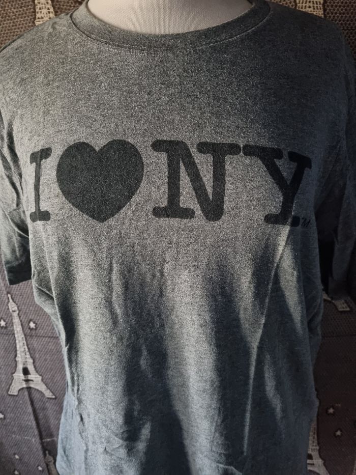 T-shirt gris avec écriture taille XL mixte - photo numéro 2