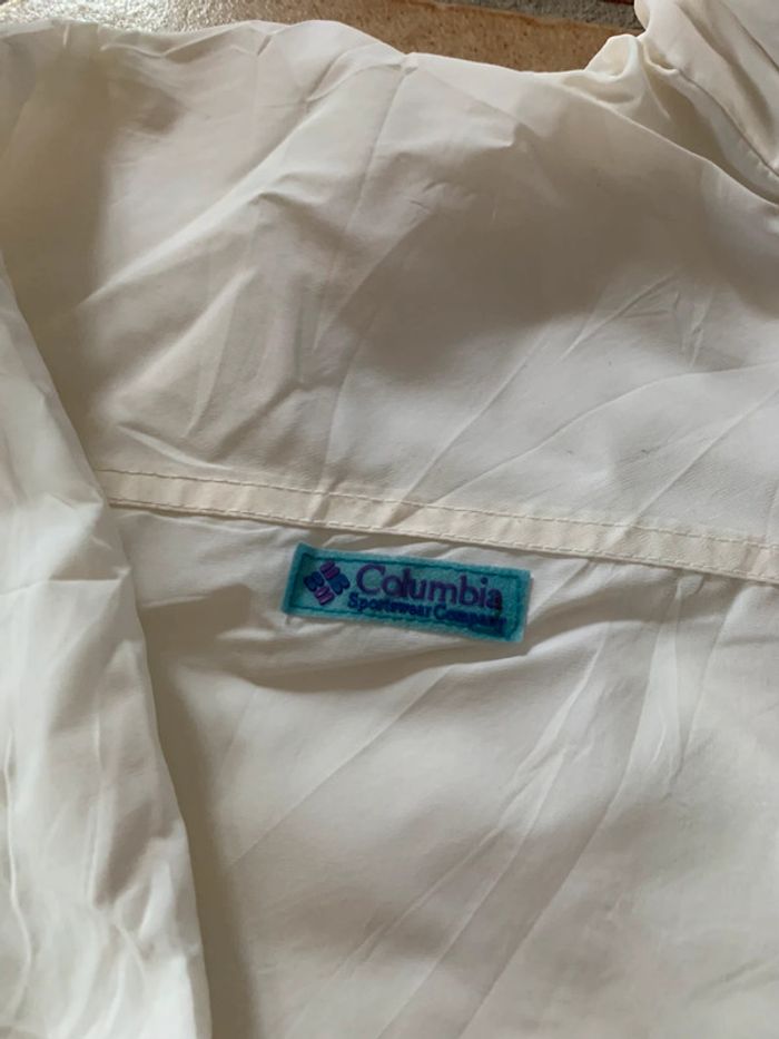 Veste imperméable coupe vente Columbia blanc / violet - photo numéro 2