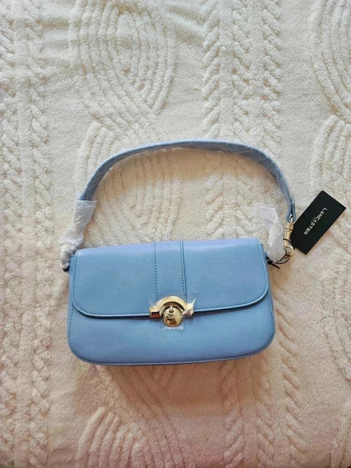 Sac à mains Lancaster bleu avec bandoulière