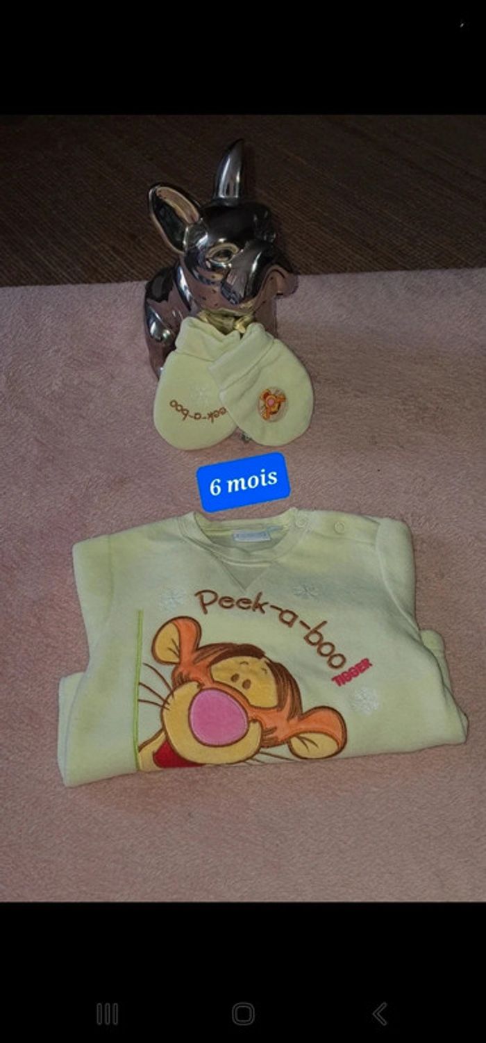 Pull tigrou + moufle ( bébé garçon ) Disney - photo numéro 8