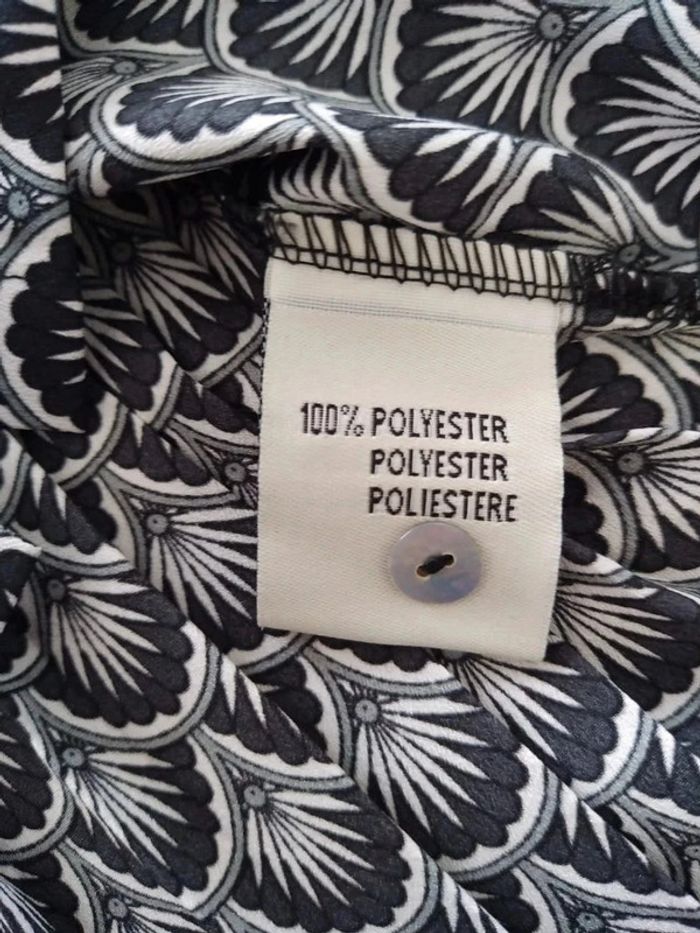 Blouse manches 3quart v code noir taille s - photo numéro 5