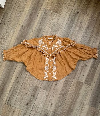Chemise à carreaux à volant Louise Misha 4 ans