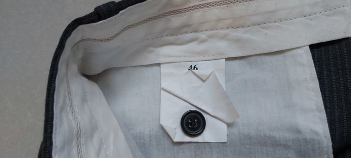 Pantalon de costume gris à lignes 46 - photo numéro 4