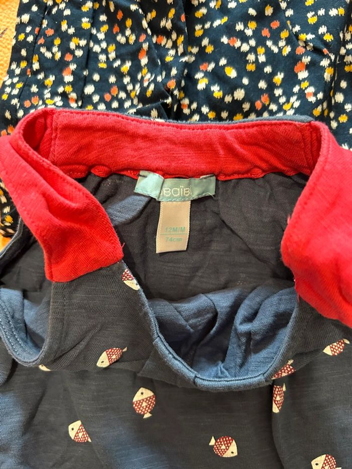 Lot 4 robes été + 1 barboteuse - photo numéro 2