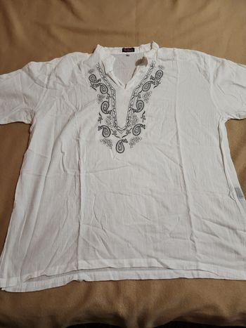 Tee-shirt blanc et gris