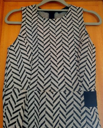Robe noire et blanche S