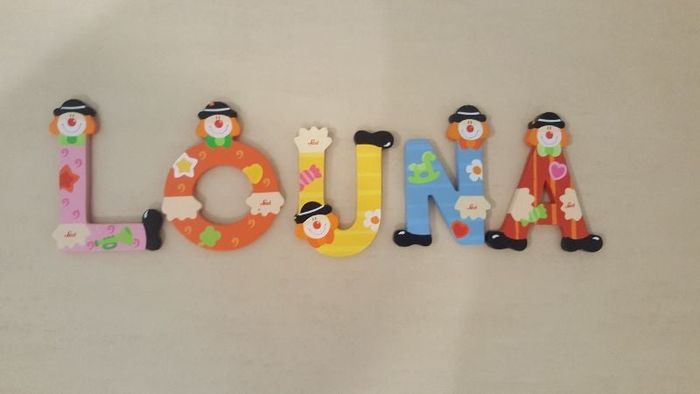 décoration lettres de porte LOUNA