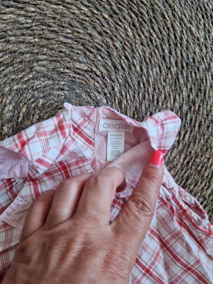 Jolie tunique ObaÏbi taille 6 mois - photo numéro 3