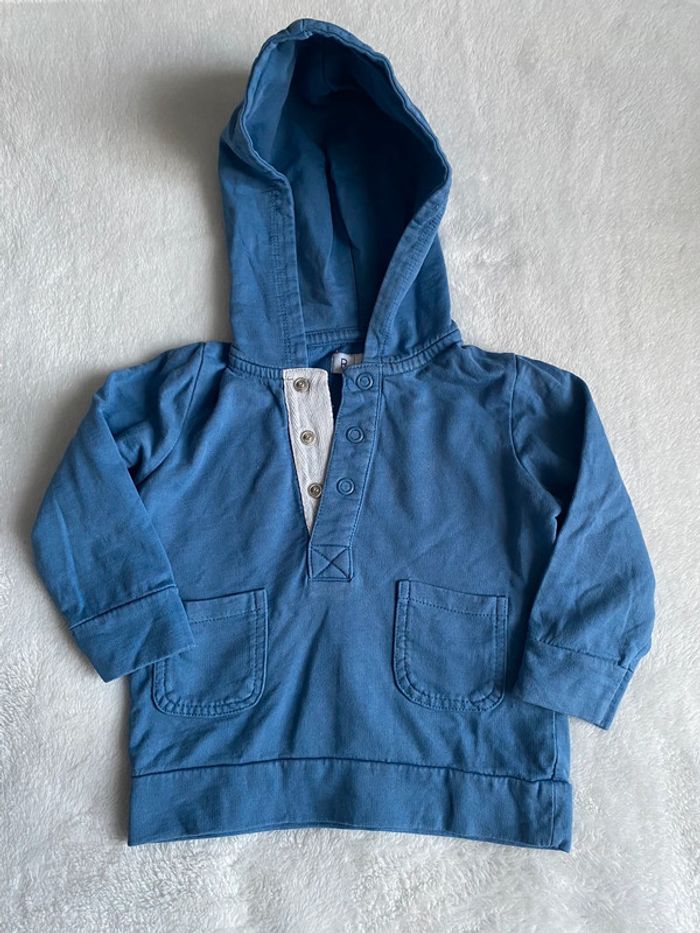 💙 Sweat à capuche La Redoute - 18 mois- 100% coton 💙 - photo numéro 2