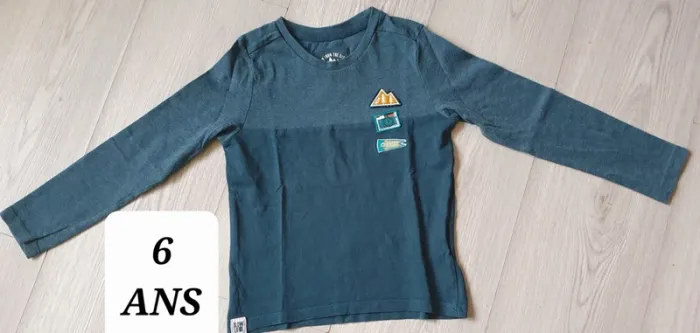 Maillot t-shirt manches longues 6ans garçon - photo numéro 2