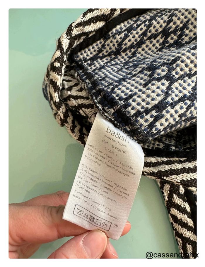 Short bleu et blanc Ba&sh - photo numéro 5