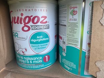 Lot de 6 boîtes de lait Guigoz anti régurgitation 1