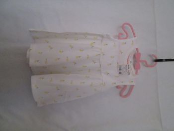 Robe blanche motifs citrons 