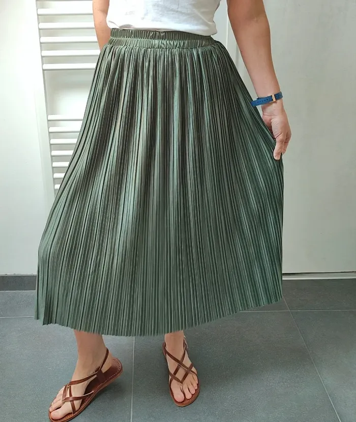 Jupe plissée longue M/L