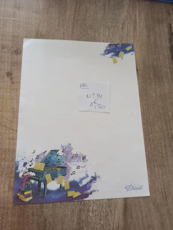 Papier à lettre Diddl 34 1,50€