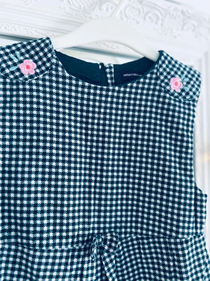 Jolie robe hiver vert sapin sergent major 11ans comme neuve - photo numéro 4