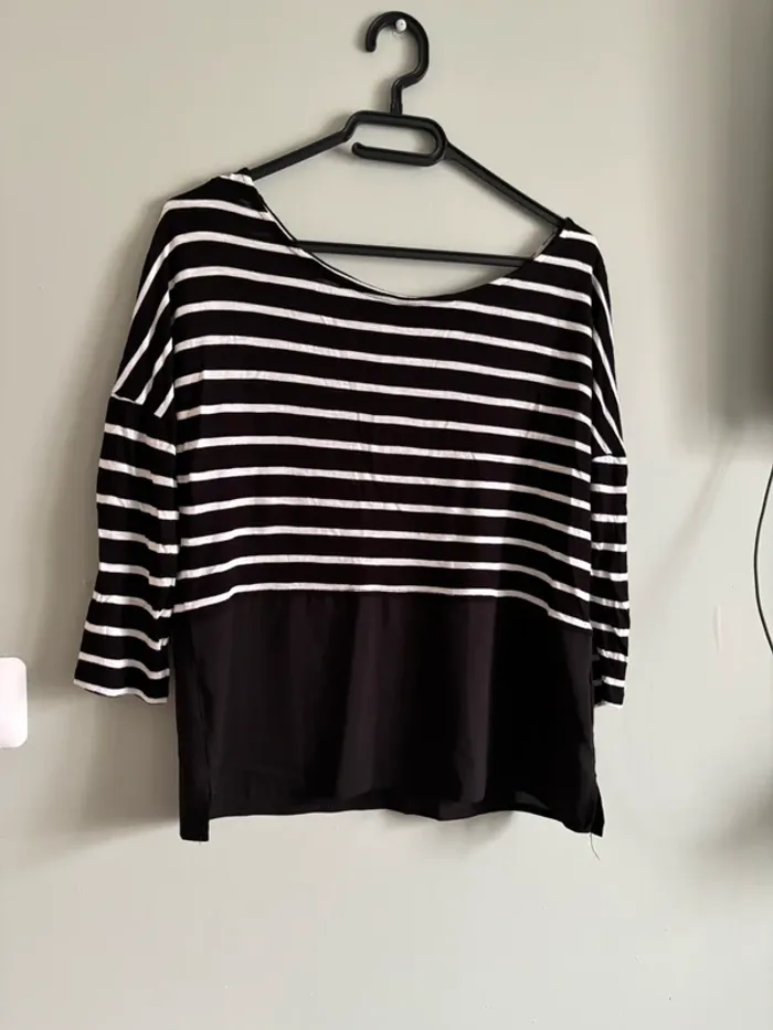 Blouse manches 3/4 taille s