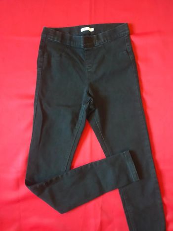 Tregging type jean noir effet usé vintage taille 34